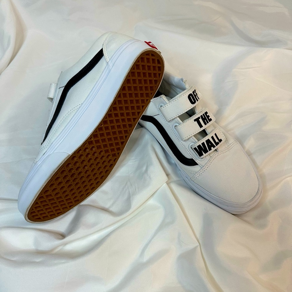 Unisex Vans White 3 Strip